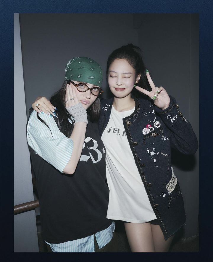 [서울=뉴시스] 빌리 아일리시, 제니. (사진 = 스포티파이 인스타그램 캡처) 2024.06.20. photo@newsis.com *재판매 및 DB 금지