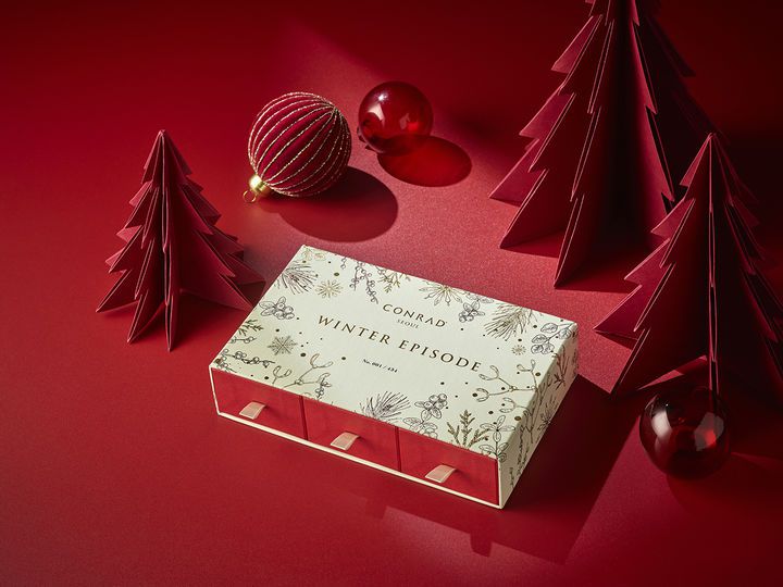 콘래드 서울 크리스마스 리미티드 기버웨이 박스 모습.(사진=콘래드 제공) *재판매 및 DB 금지
