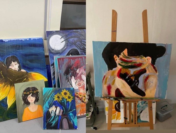 배우 ??고(故) 김새론이 미성년자 시절부터 6년간 배우 김수현과 교제했다는 유족 측의 주장이 나온 가운데 고인이 '눈물의 여왕' 종영 날 소셜미디어(SNS)에 올린 그림이 재조명되고 있다. (출처=김새론 인스타그램) *재판매 및 DB 금지