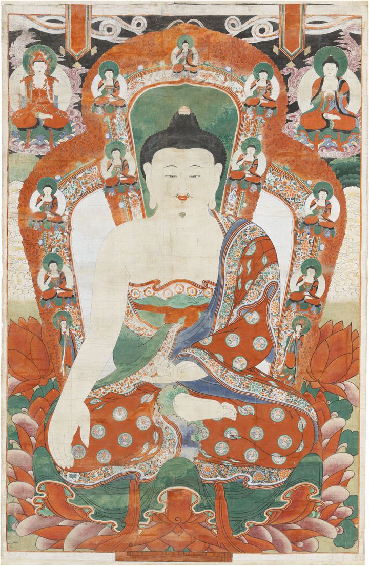 [서울=뉴시스] 달성 유가사 영산회 괘불탱 (사진=국가유산청 제공) 2025.04.02. photo@newsis.com *재판매 및 DB 금지