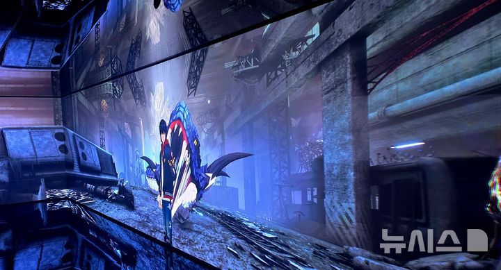 [서울=뉴시스]오동현 기자 = 서울 구로구 지-타워 3층에 위치한 넷마블게임박물관 입구.