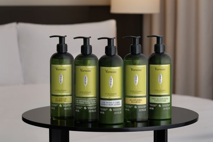 [서울=뉴시스] 신라스테이 어메니티 록시땅 버베나 라인. (사진=신라스테이) 2025.04.18. photo@newsis.com  *재판매 및 DB 금지