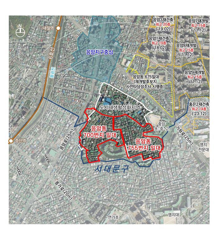 [서울=뉴시스] 응암동 700번지 및 755번지 일대 위치도. 2025.04.24 (사진 제공=서울시) photo@newsis.com *재판매 및 DB 금지
