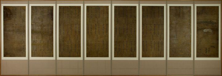 [서울=뉴시스] 근정전 정시도 및 연구시 병풍 (사진=국가유산청 제공) 2025.04.29. photo@newsis.com *재판매 및 DB 금지