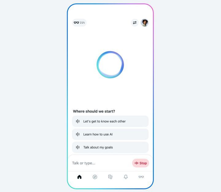 [서울=뉴시스] 메타는 29일(현지 시간) 메타 AI 앱 첫 번째 버전을 출시했다. 2025.04.30. (사진=메타) *재판매 및 DB 금지