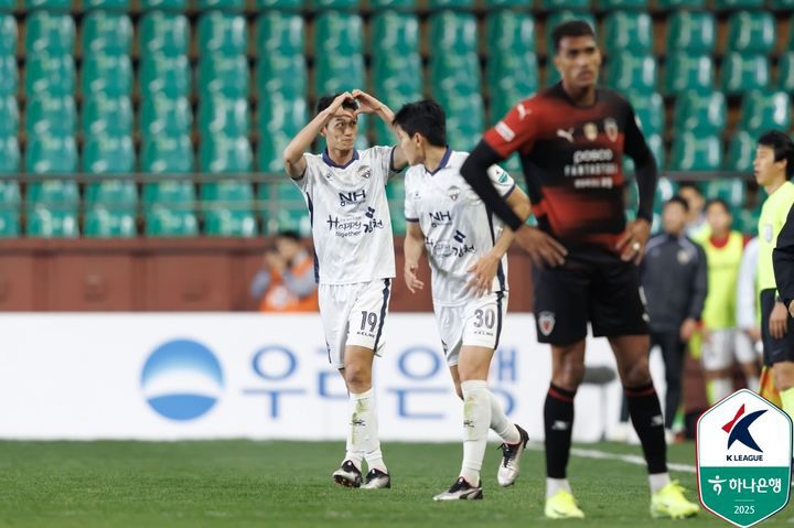[서울=뉴시스] 프로축구 K리그1 김천상무의 박상혁. (사진=한국프로축구연맹 제공) *재판매 및 DB 금지