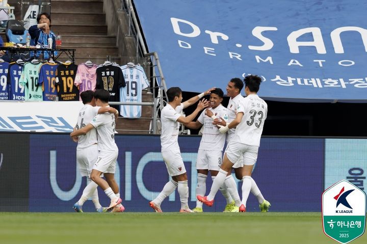 [서울=뉴시스] 프로축구 K리그1 포항 스틸러스의 오베르단. (사진=한국프로축구연맹 제공)