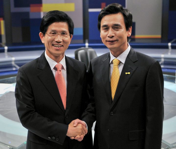 [서울=뉴시스] 김문수 유시민 *재판매 및 DB 금지