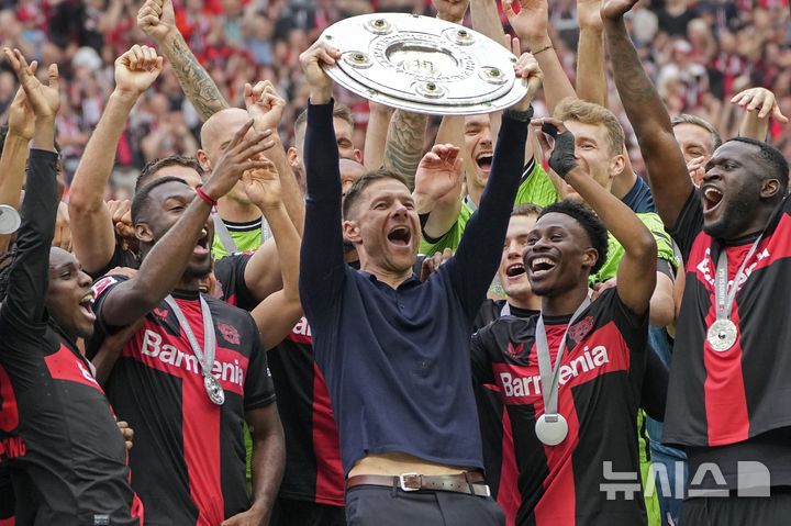 [레버쿠젠=AP/뉴시스]알론소 감독, 레버쿠젠 떠나 레알 마드리드행 유력. 2024.05.18.