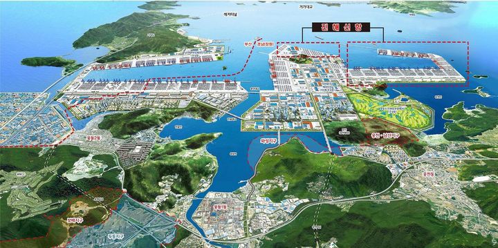 [창원=뉴시스] 강경국 기자 = 진해신항 조감도. (사진=창원시청 제공). 2025.05.15. photo@newsis.com *재판매 및 DB 금지