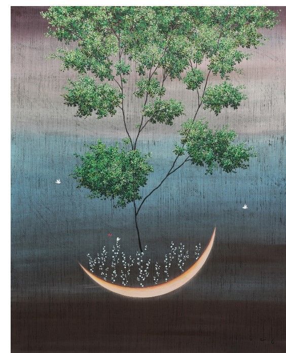 행복한 그 나날들 162X130.3cm(100호) 장지위에 분채 2025 *재판매 및 DB 금지