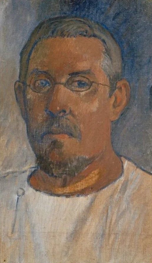 위작 의혹을 받고 있는 폴 고갱의 마지막 자화상 ‘안경 쓴 자화상’(1903). Paul Gauguin, Self-Portrait with Glasses (1903). Photo: ? Photo Martin P. B?hler/Kunstmuseum Basel. *재판매 및 DB 금지