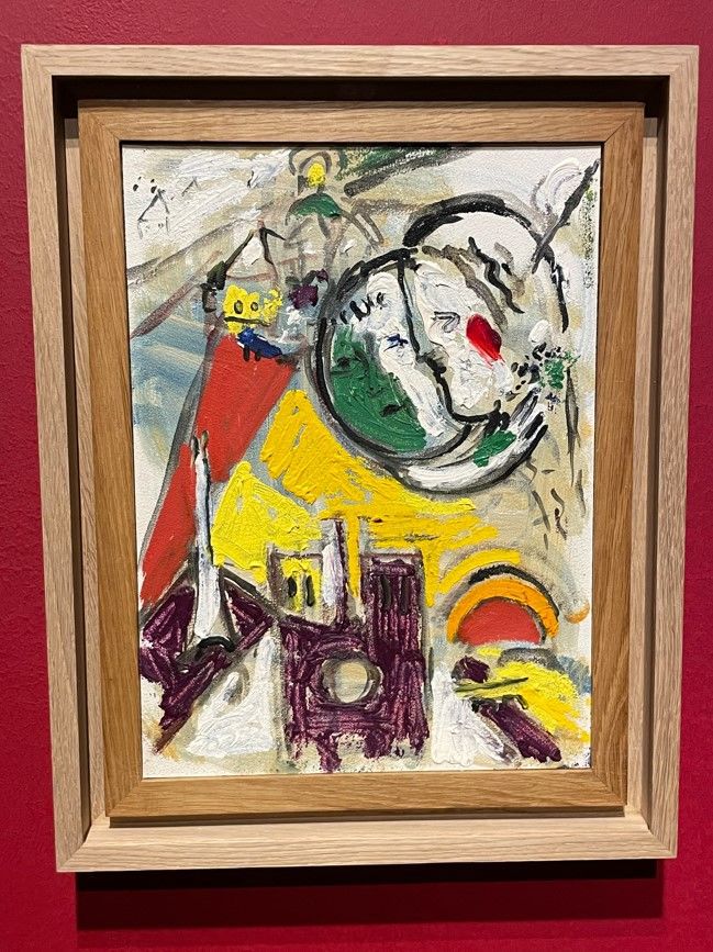 세계 최초로 공개된 샤갈 〈일요일〉 스케치 Sketch for "Sunday" (1953), 32.7×24cm, Oil on plywood  *재판매 및 DB 금지