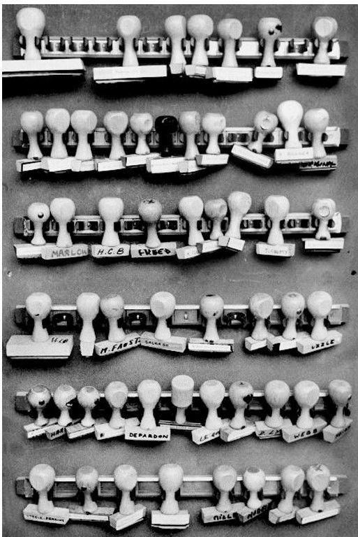 Stamps of Magnum photographers, Magnum Photos Agency, Rue Christine, 6th arrondissement, Paris, France, 1980 ? Alex Webb/Magnum Photos *재판매 및 DB 금지