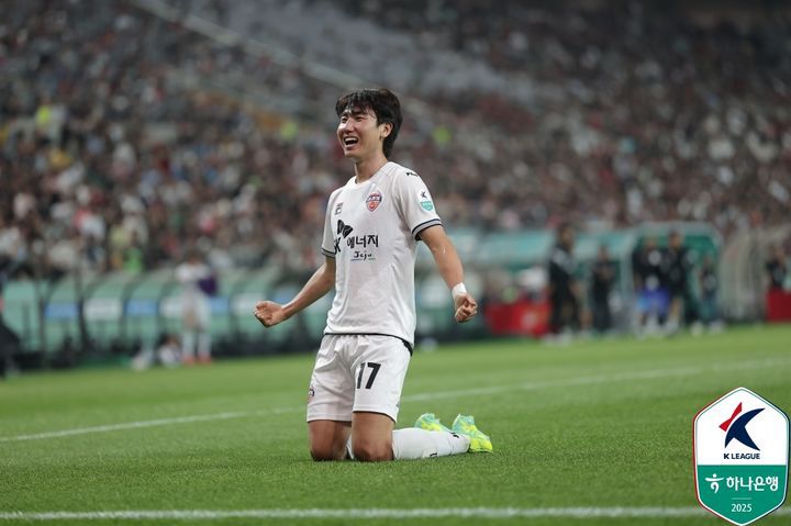 [서울=뉴시스]K리그1 제주 유인수 멀티골. (사진=한국프로축구연맹 제공)
