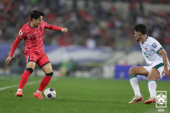 [서울=뉴시스]축구대표팀 이강인. (사진=대한축구협회 제공)