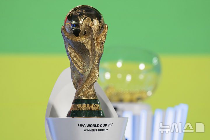 [취리히=AP/뉴시스]FIFA 월드컵 트로피. 2024.12.13.