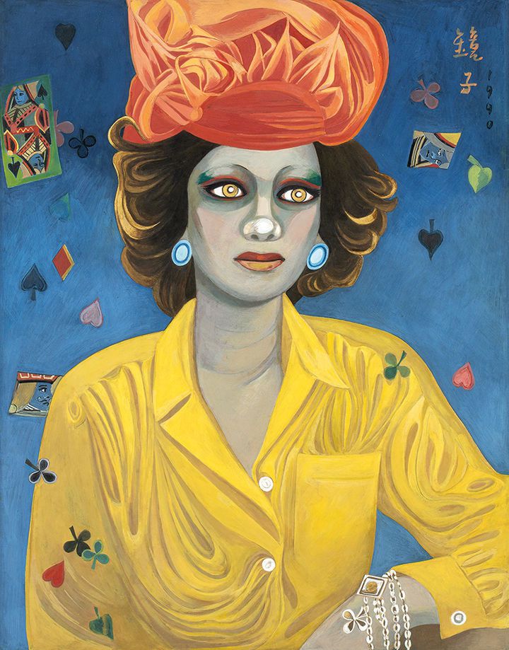 5억3000만원에 경매에 오르는 천경자, 여인, 40×31cm ,1990/ *재판매 및 DB 금지