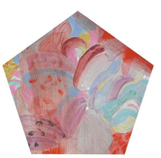 壁?之三   Murals No.3   正五?形，每??25cm   Regular pentagon, with each side 25cm long   布面?合材料   Mixed media on canvas   2023-2025 *재판매 및 DB 금지