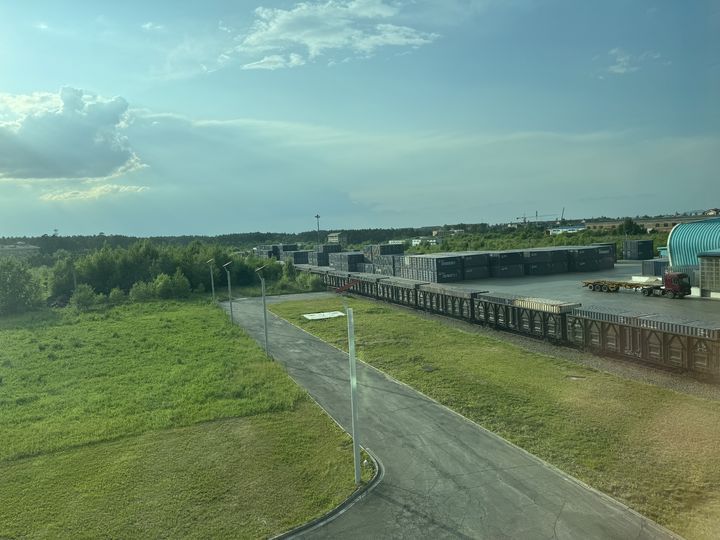 [연길=뉴시스] 농심 백산수 공장 내부에 위치한 백산수역. (사진=뉴시스) photo@newsis.com  *재판매 및 DB 금지