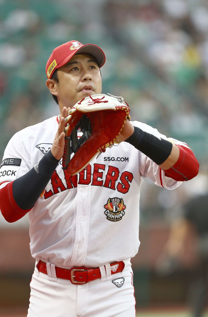 [서울=뉴시스] 김강민. (사진 = SSG 랜더스 제공) *재판매 및 DB 금지