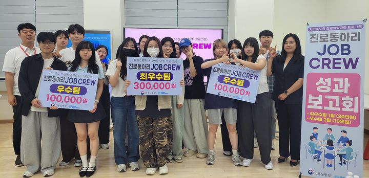 목원대 대학일자리플러스본부 '잡크루' 성과보고회 기념촬영. (사진=목원대 제공) *재판매 및 DB 금지