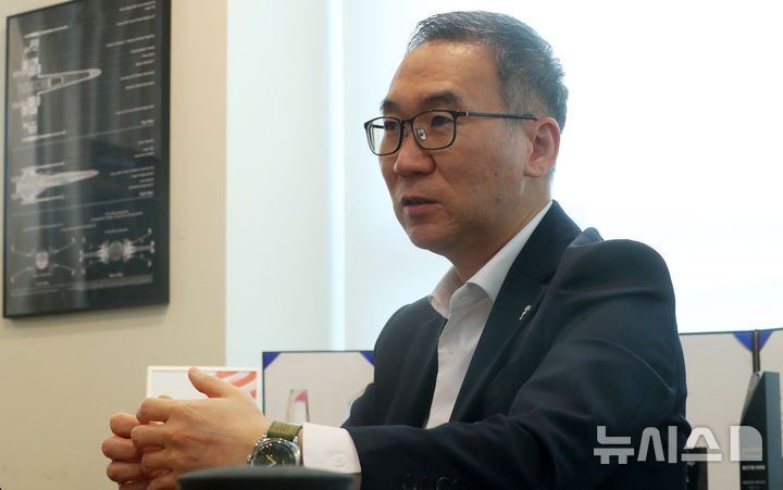 [서울=뉴시스] 김혜진 기자 = 허양호 베스핀글로벌 한국 대표가 6월 18일 서울 서초구 베스핀글로벌 본사에서 뉴시스와 인터뷰를 하고 있다. 2025.07.06. jini@newsis.com