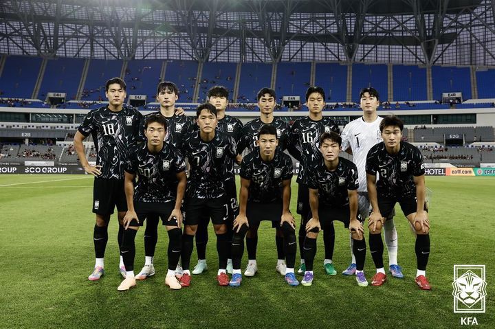 [서울=뉴시스] 홍콩전에 선발로 나선 한국 남자 축구 대표팀. (사진=대한축구협회 제공) *재판매 및 DB 금지