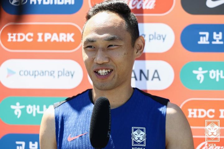 [서울=뉴시스] 한국 축구 대표팀의 문선민. (사진=대한축구협회 제공) *재판매 및 DB 금지