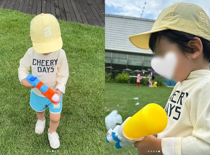 [서울=뉴시스] 탤런트 나혜미가 첫째 아들 문태주 군의 근황을 공개했다. (사진=나혜미 인스타그램 캡처) 2025.07.13. photo@newsis.com *재판매 및 DB 금지