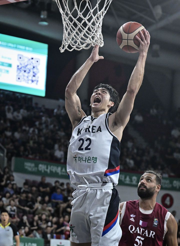 [서울=뉴시스] 남자 농구 대표팀의 여준석. (사진=대한민국농구협회 제공)  *재판매 및 DB 금지