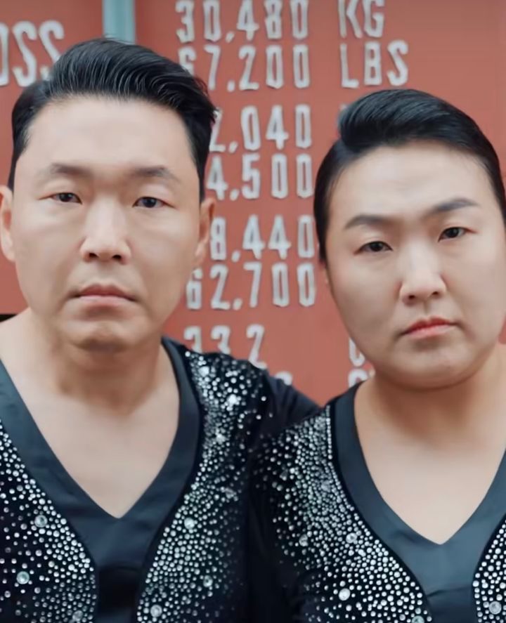 [서울=뉴시스] 가수 싸이(왼쪽)와 코미디언 이수지. (사진=싸이 인스타그램 캡처) 2025.07.22. photo@newsis.com *재판매 및 DB 금지