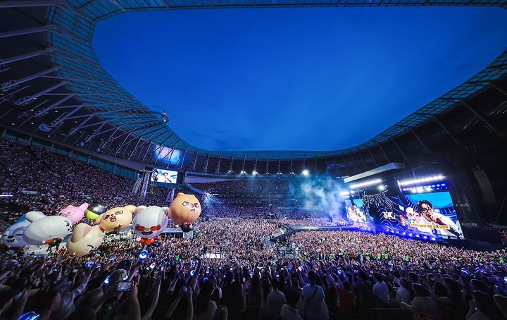 [서울=뉴시스] 스트레이 키즈 런던 공연. (사진 = JYP엔터테인먼트 제공) 2025.07.23. photo@newsis.com *재판매 및 DB 금지