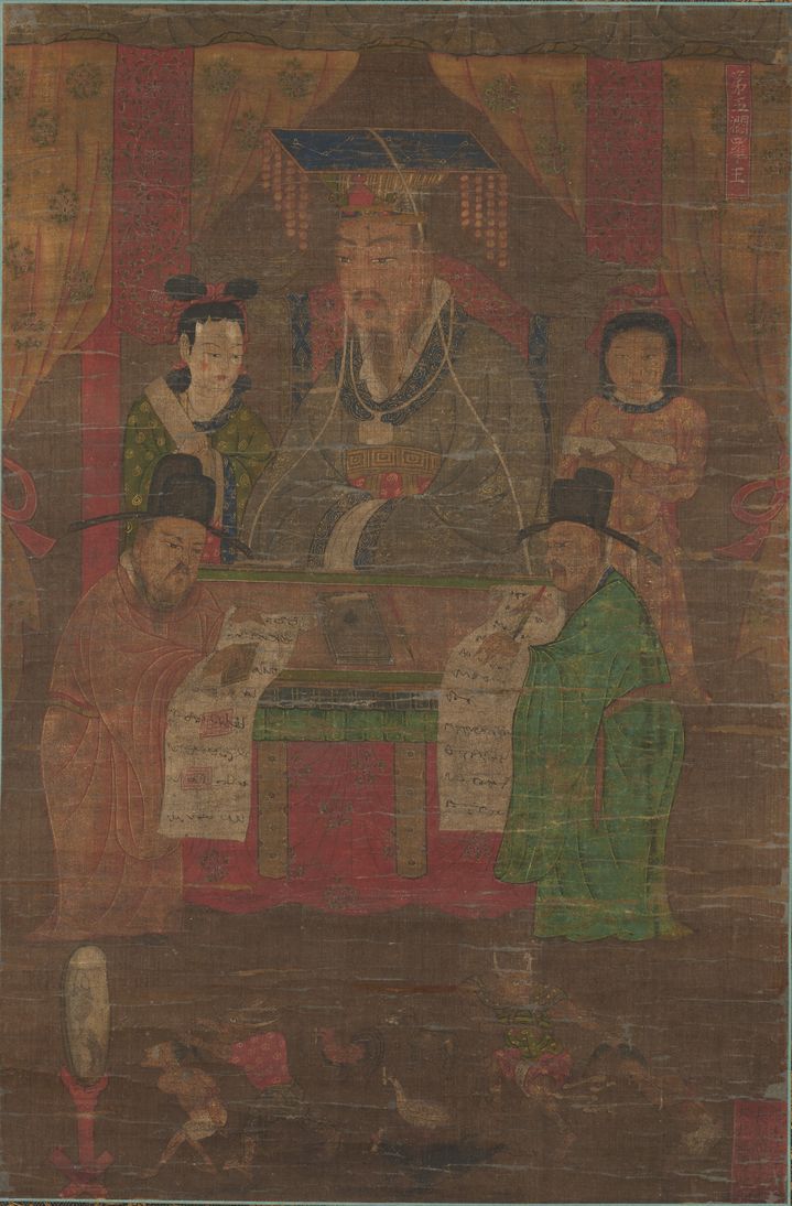 [서울=뉴시스] 시왕도 중 제5 염라왕 (사진=국립중앙박물관 제공) 2025.07.31. photo@newsis.com *재판매 및 DB 금지