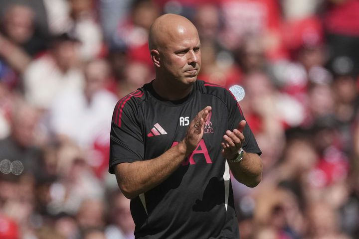 [런던=AP/뉴시스] 잉글랜드 프로축구 프리미어리그(EPL) 리버풀의 아르네 슬롯 감독. 2025.08.10.