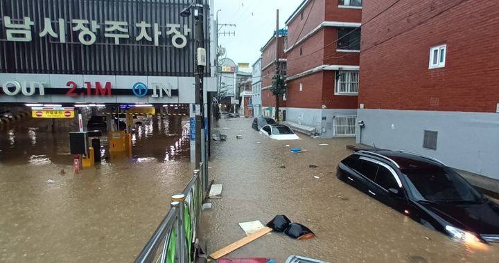 [서울=뉴시스] 인천서구강남시장의 모습. (사진 = @b1ue_m1ng 엑스 캡처) 2025.08.14. *재판매 및 DB 금지 *재판매 및 DB 금지