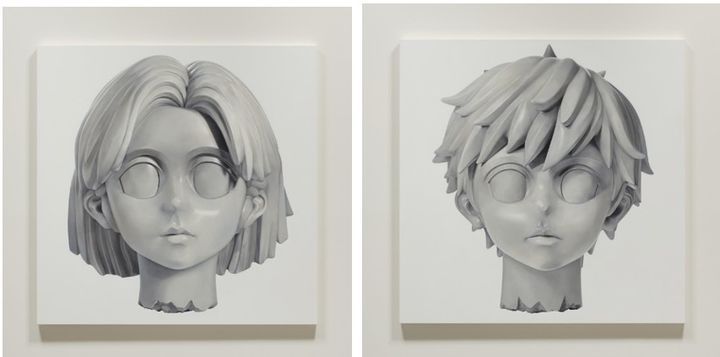 Canon, 2024, Oil on canvas, 150 X 150 cm. 사진 제공: 롯데뮤지엄 *재판매 및 DB 금지