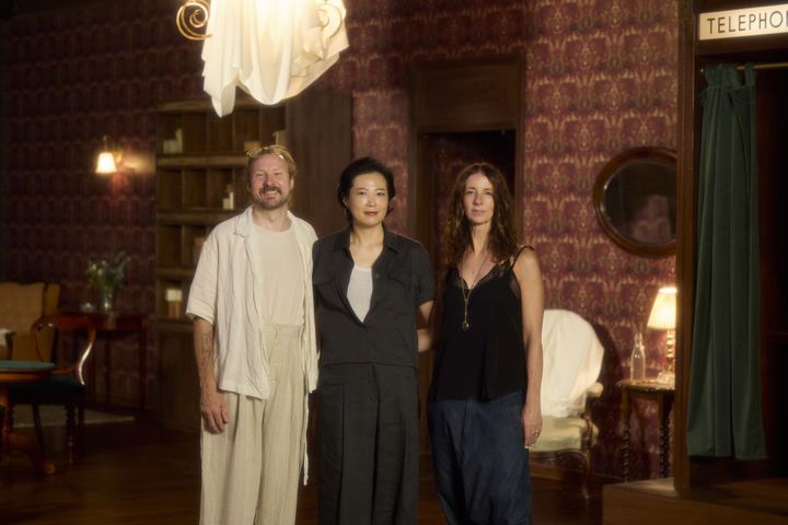 '슬립노모어' 연출 펠릭스 바렛(왼쪽부터), 미쓰잭슨 박주영 대표, 연출 맥신 도일. (사진=미쓰잭슨 제공) *재판매 및 DB 금지