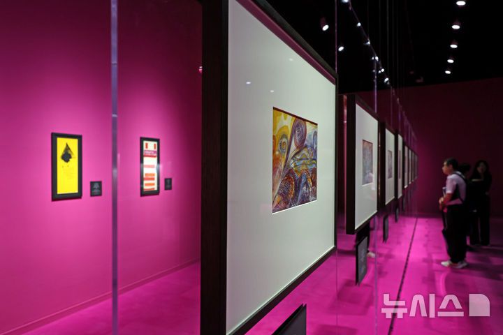 [서울=뉴시스] 박진희 기자 = 서울시립미술관(SeMA)은 25일 서울 중구 서울시립미술관 서소문관에서 제13회 서울미디어시티비엔날레 '강령: 영혼의 기술' 기자간담회를 갖고 세계 각지의 예술가들의 미디어 작품을 선보이고 있다. 2025.08.25. pak7130@newsis.com