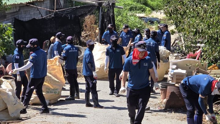 [광주=뉴시스] 담양 수해복구 현장  *재판매 및 DB 금지