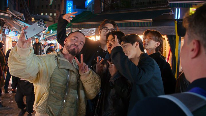 [서울=뉴시스] '케이팝드' 에이티즈, 제이 발빈. (사진 = 애플TV + 제공) 2025.08.30. photo@newsis.com *재판매 및 DB 금지