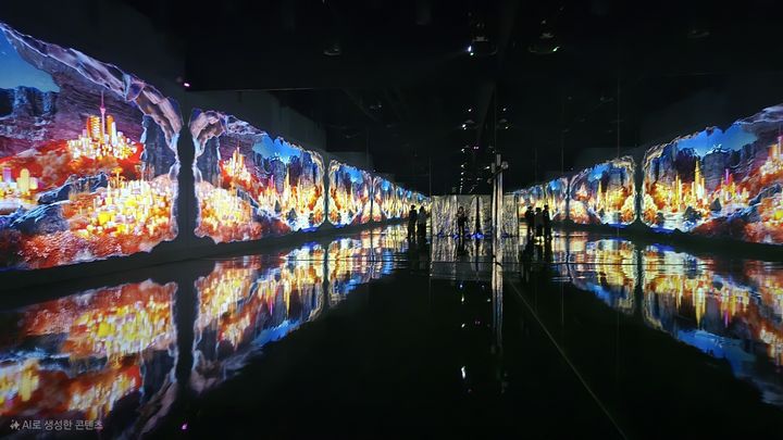 [사진=박현주 미술전문기자]이나트 미디어아트.  *재판매 및 DB 금지