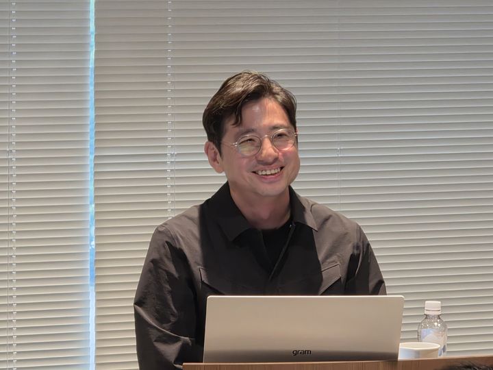 [도쿄(일본)=뉴시스]김상호 NHN 게임사업본부장은 24일 일본 도쿄에 위치한 NHN아뜰리에 사옥에서 기자 간담회를 진행했다. odong85@newsis.com  *재판매 및 DB 금지