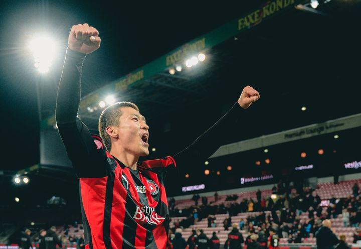 [서울=뉴시스]미트윌란 조규성. (사진=미트윌란 소셜미디어 캡처) 2025.02.01. photo@newsis.com *재판매 및 DB 금지