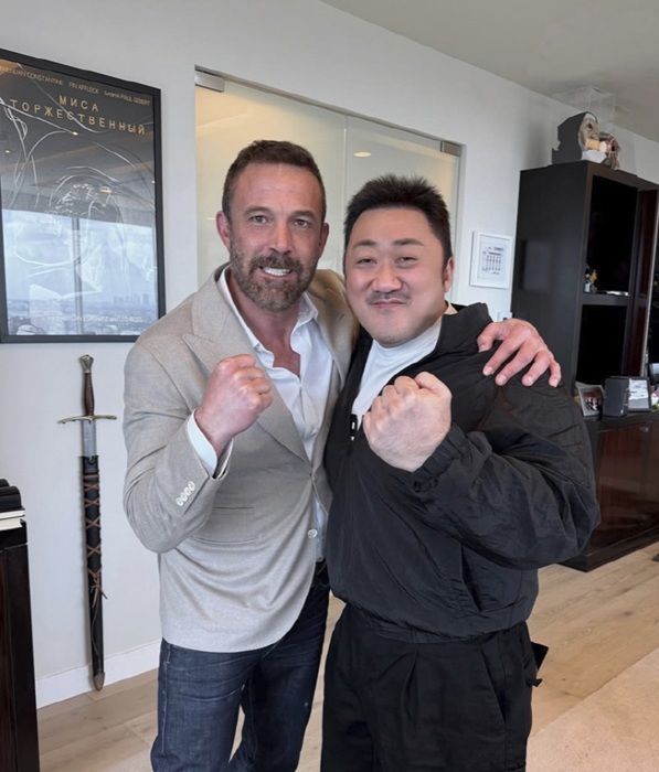 [서울=뉴시스] 헐리우드 배우 벤 애플렉과 배우 마동석. (사진=마동석 인스타그램)  2025.10.18. photo@newsis.com *재판매 및 DB 금지