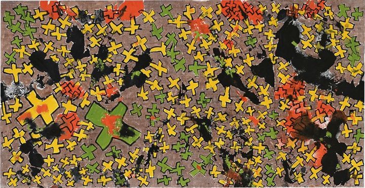 46-19. 137x70cm, 화선지, 먹, 채색, 2021 *재판매 및 DB 금지