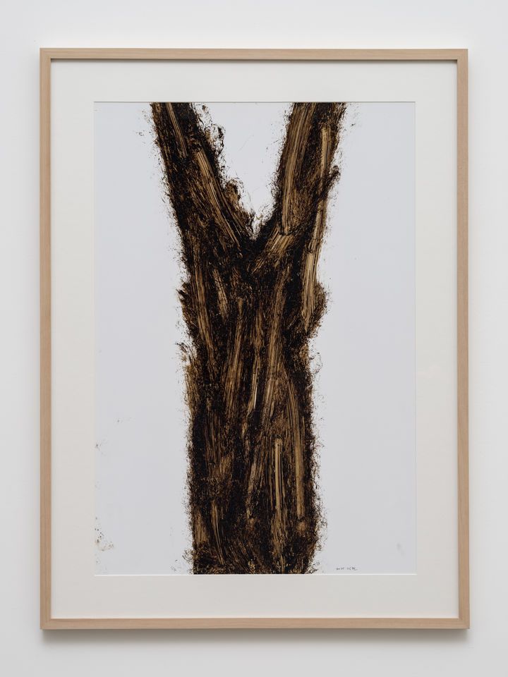 콜타르로 그린 드로잉. CHUNG, Hyun, Untitled, 2025 *재판매 및 DB 금지