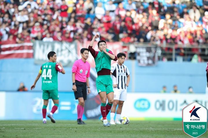 [서울=뉴시스]K리그1 대전 유강현 쐐기골. (사진=한국프로축구연맹 제공)