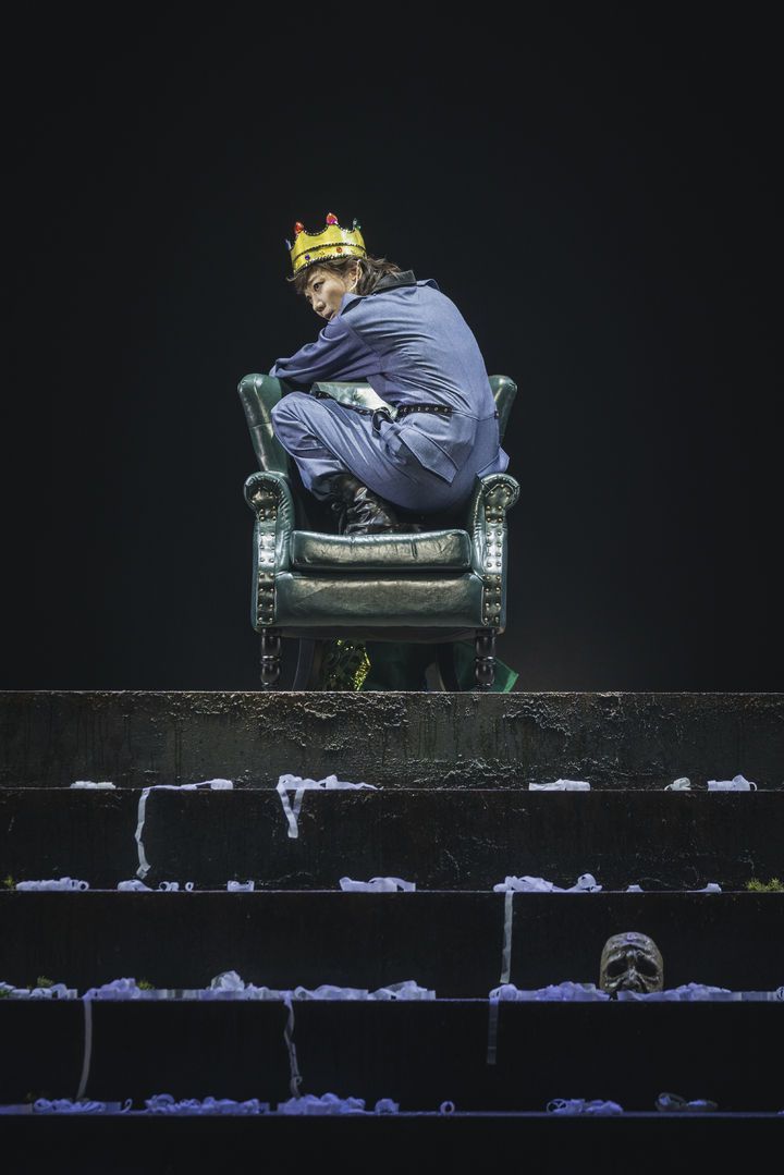 국립극단 연극 '안트로폴리스 Ⅱ-라이오스' 공연 장면. 1인극인 작품은 배우 전혜진이 출연한다.  (사진=국립극단 제공) *재판매 및 DB 금지