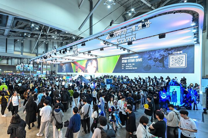 [부산=뉴시스] 넷마블이 오는 16일까지 부산 벡스코에서 열리는 '지스타 2025'에 참가해 ▲이블베인 ▲나 혼자만 레벨업: 카르마 ▲일곱 개의 대죄: 오리진 ▲몬길: 스타 다이브 ▲솔: 인탠츠 등 5종의 개발 중인 신작을 선보인다고 13일 밝혔다. (사진=넷마블 제공) *재판매 및 DB 금지